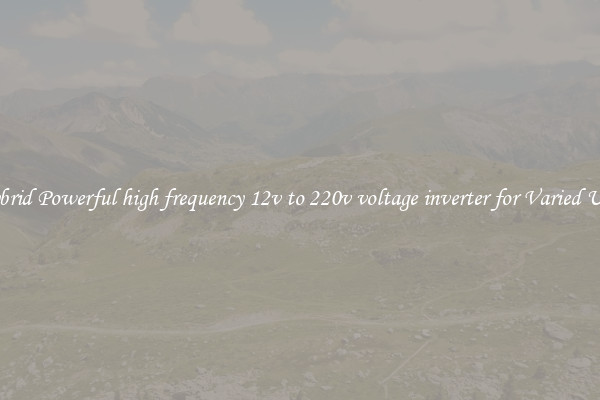 Hybrid Powerful high frequency 12v to 220v voltage inverter for Varied Uses