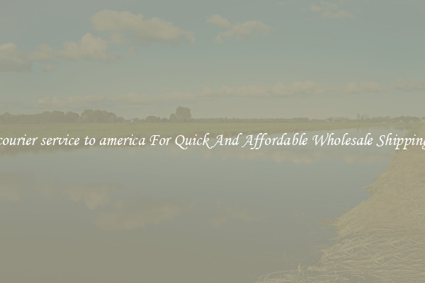 courier service to america For Quick And Affordable Wholesale Shipping