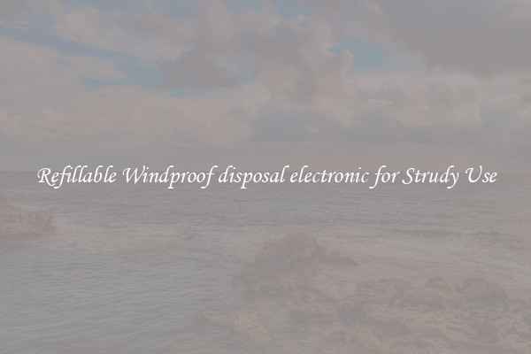 Refillable Windproof disposal electronic for Strudy Use