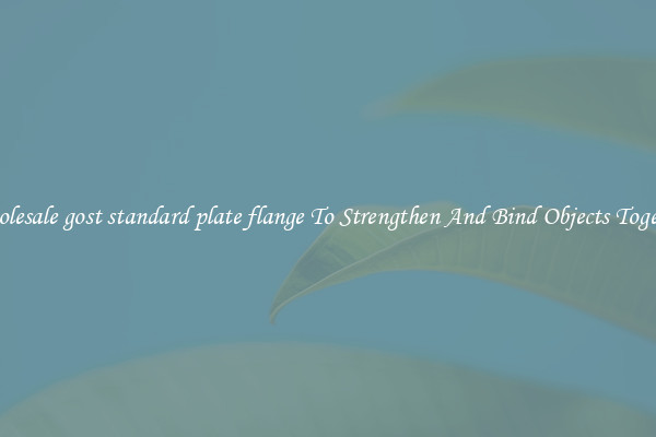 Wholesale gost standard plate flange To Strengthen And Bind Objects Together