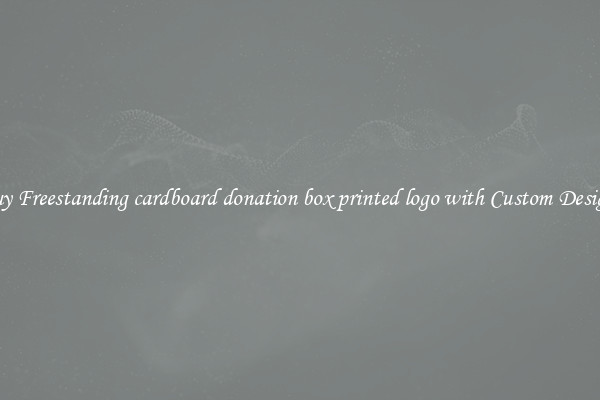 Buy Freestanding cardboard donation box printed logo with Custom Designs