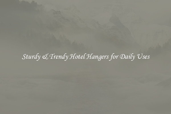 Sturdy & Trendy Hotel Hangers for Daily Uses