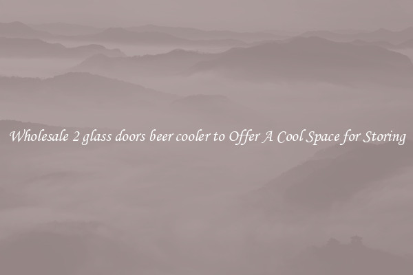 Wholesale 2 glass doors beer cooler to Offer A Cool Space for Storing